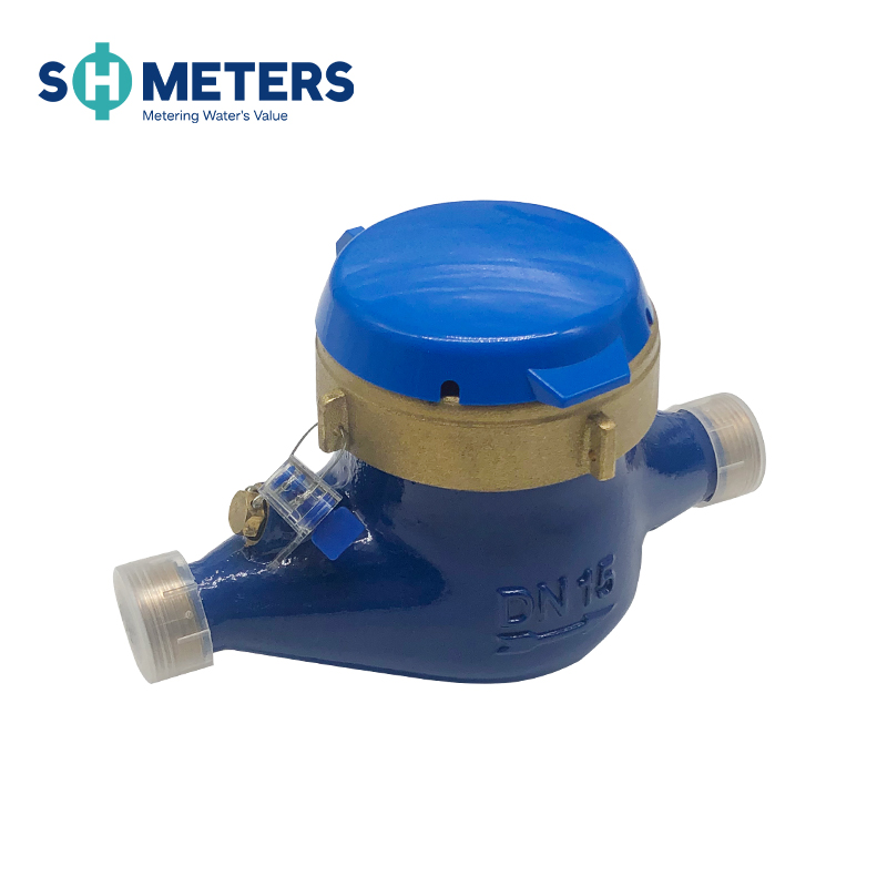 Multi Jet Water Meter Residental Brass