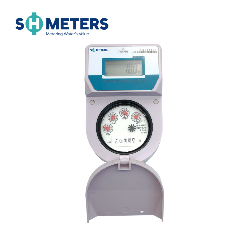 touchless seperate brass aquamet iso4064 wireless flow prepaid smart water meter
