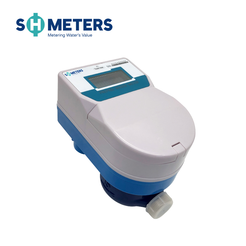 China 50mm ic card smart with software ditigal prepaid water meter