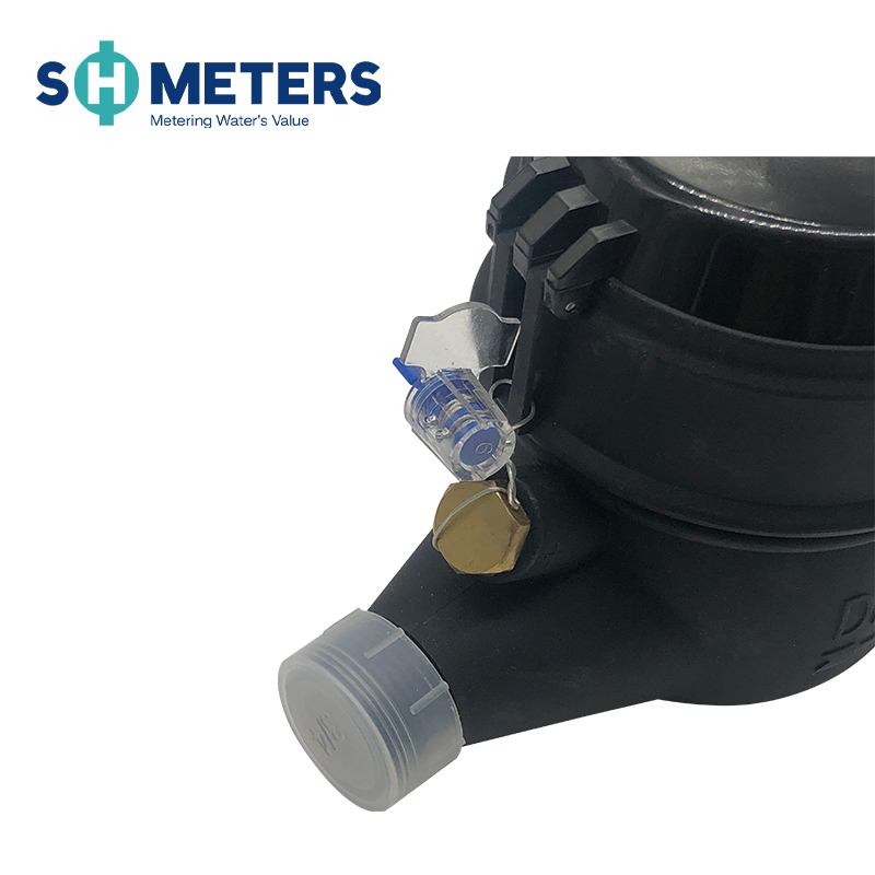 Domestic Plastic Pulse Sensor Multi Jet Dry Type Water Meter