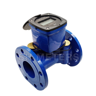 Bulk size remote Ultrasonic water meter support integrate system
