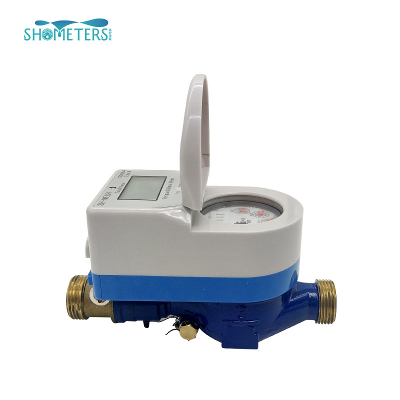 15mm-20mm smart home prepaid water meter with remote shut offf with card