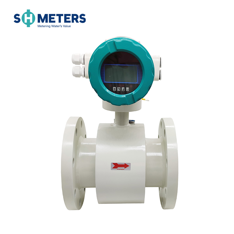 sewage intelligent industrial fluids small electromagnetic flowmeter
