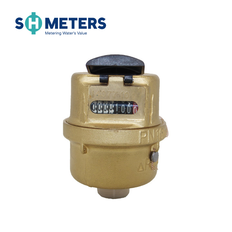 DN15 DN20 BSP thread water meter reed switch brass body pulse output