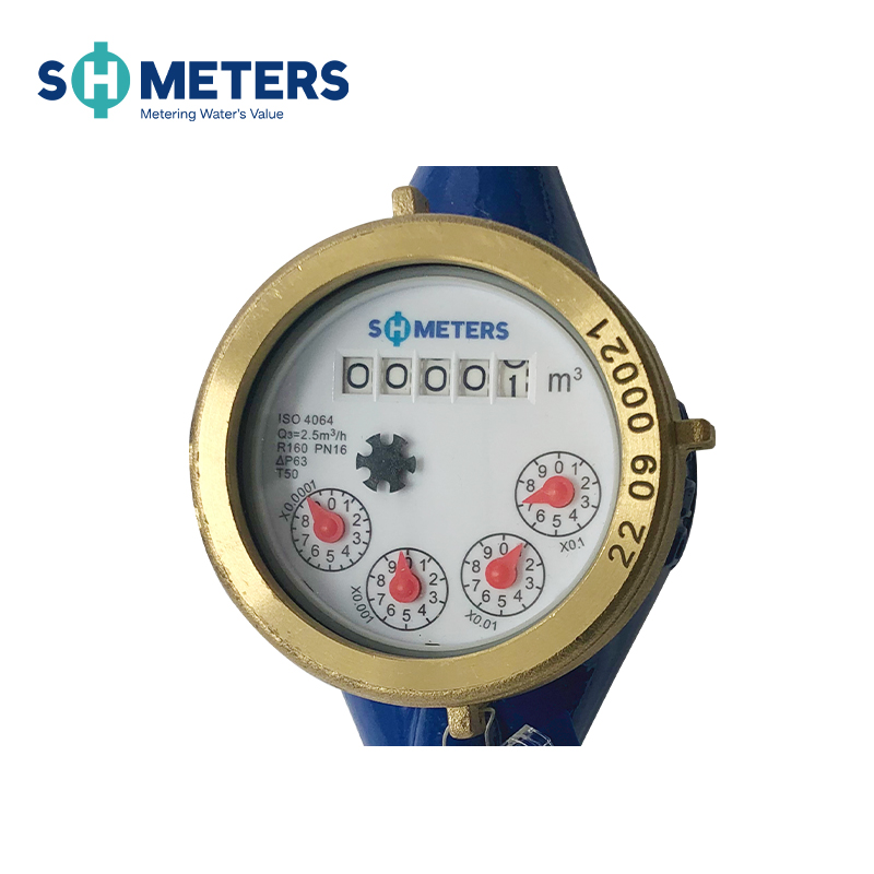 DN15~DN50 Magnet Stop Threaded Brass Body Water Meter