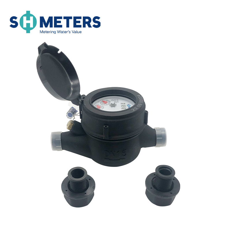 Popular 1/2 Inch Multi Jet Dry Dial Plastic Water Meter