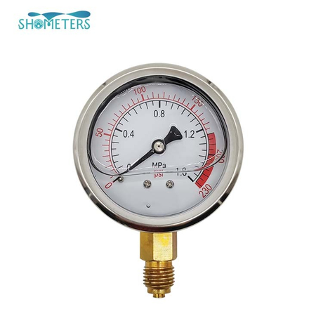 4inch stainless steel fuel pressure gauge - Buy oil filled pressure ...